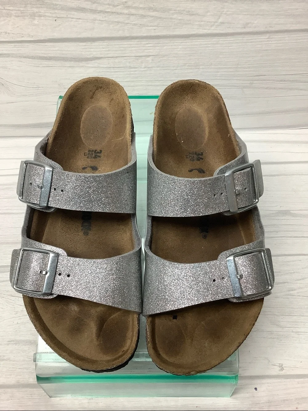Birkenstock sparkling silver